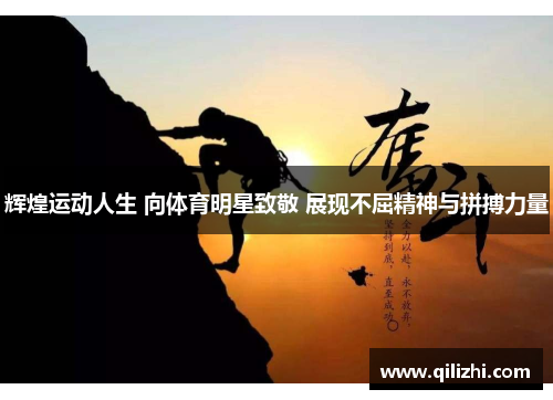 辉煌运动人生 向体育明星致敬 展现不屈精神与拼搏力量